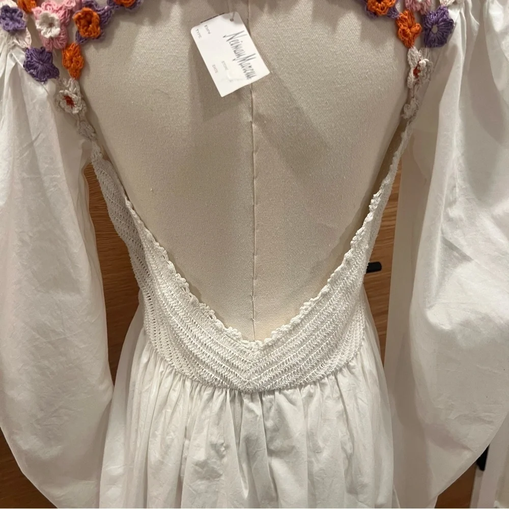Stella Pardo | Paris Mahima Dress | Handmade with crochet flowers | NWT | M - Picture 9 of 13